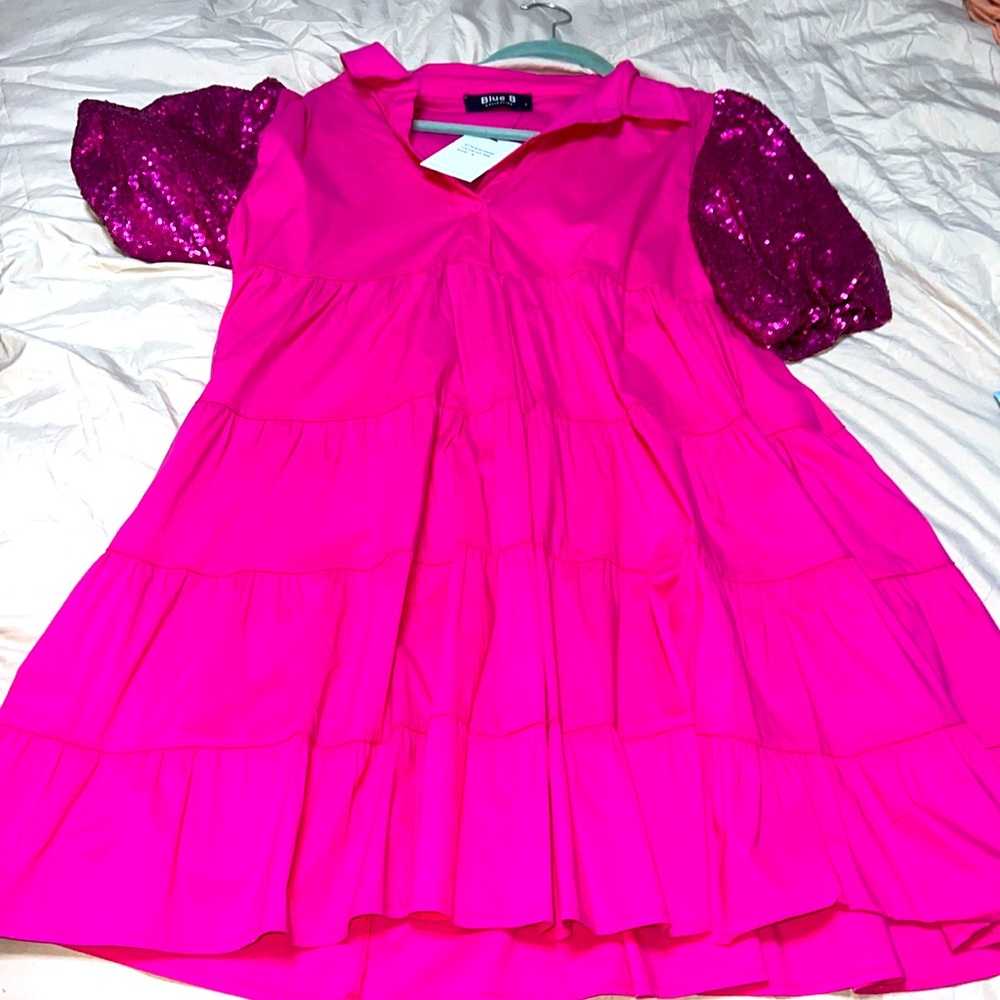 NWT blue B Sequin Dress